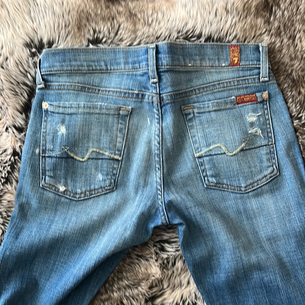 7 For All Mankind Josefina skinny boyfriend fit jeans - size 24 - Picture 4 of 9